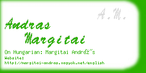 andras margitai business card